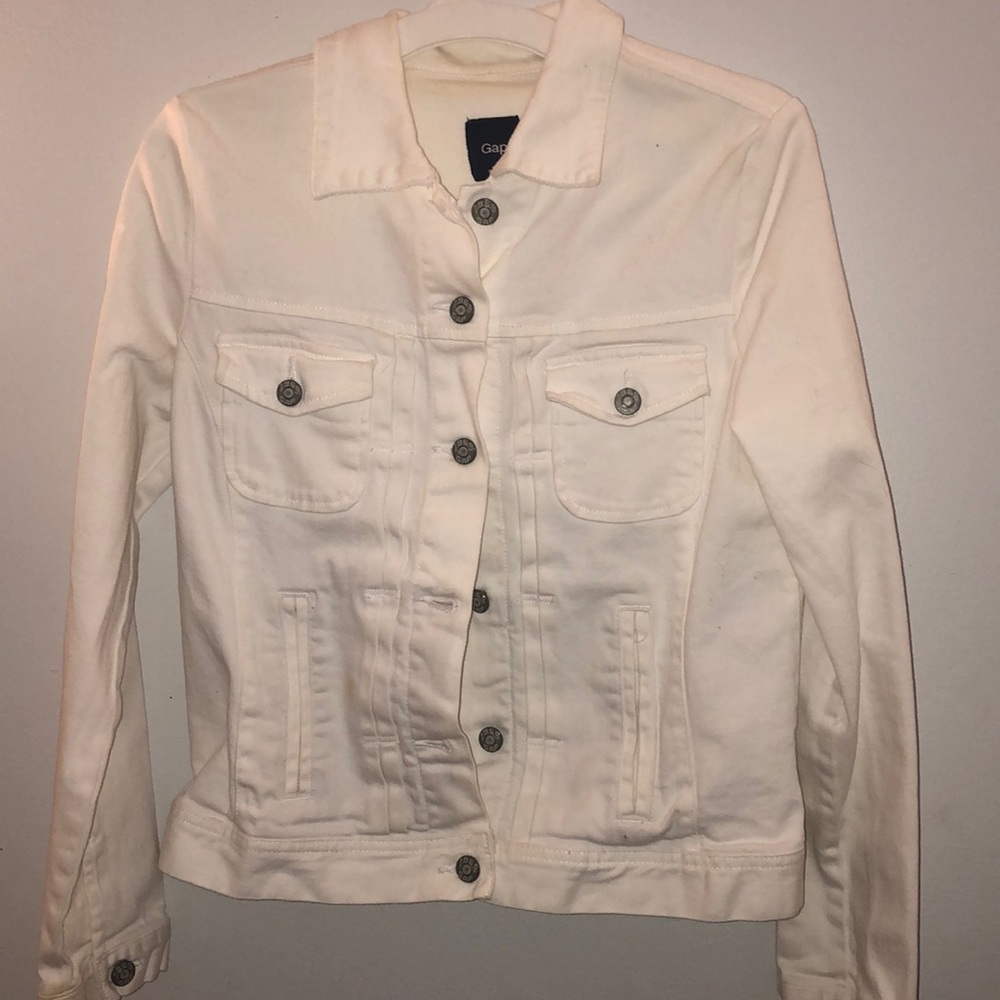 White jean jacket